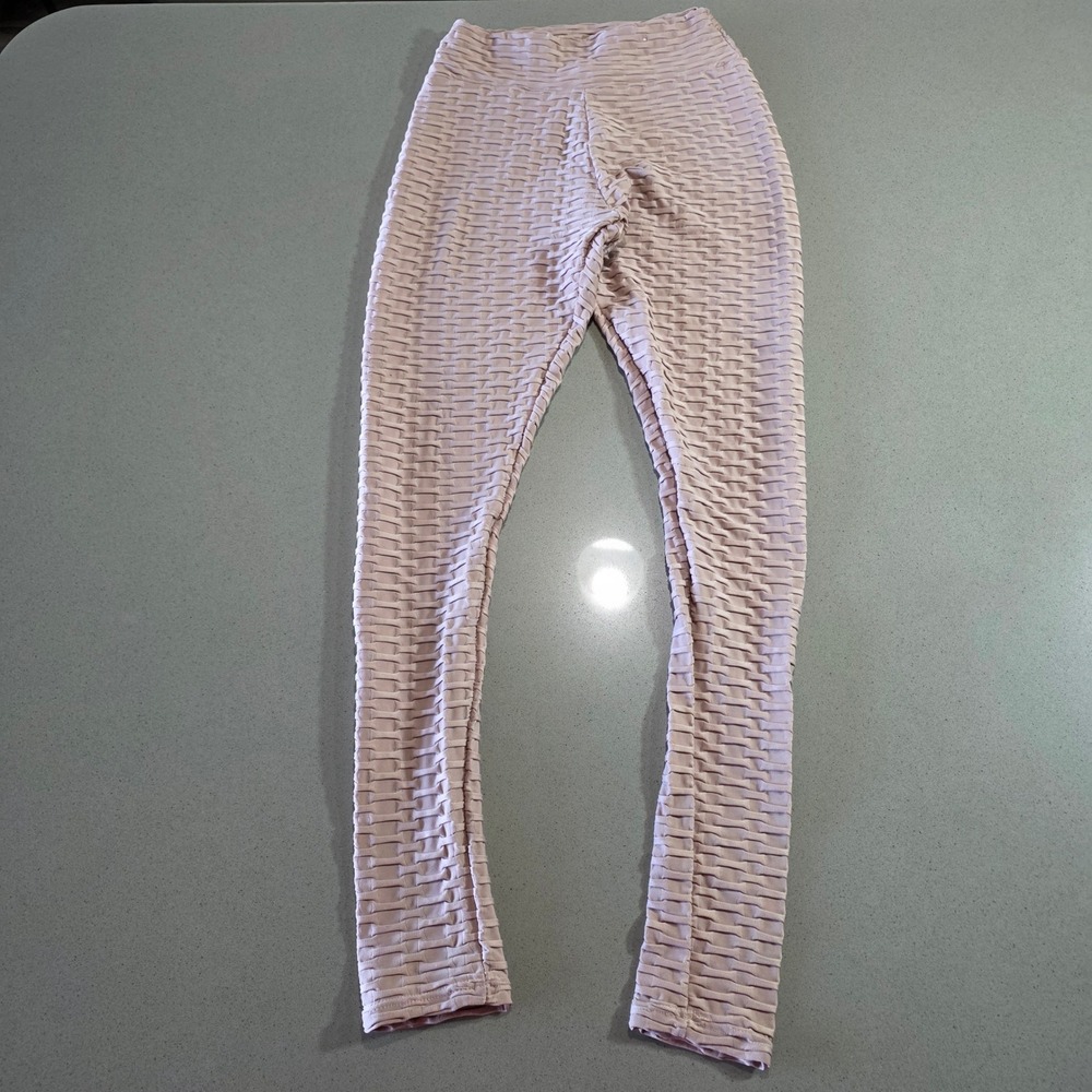 Rue21 Womens Pink Honeycomb Textured High Waisted Leggings Size XS
